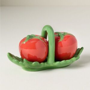 Tomato Dolomite Salt & Pepper Shakers
